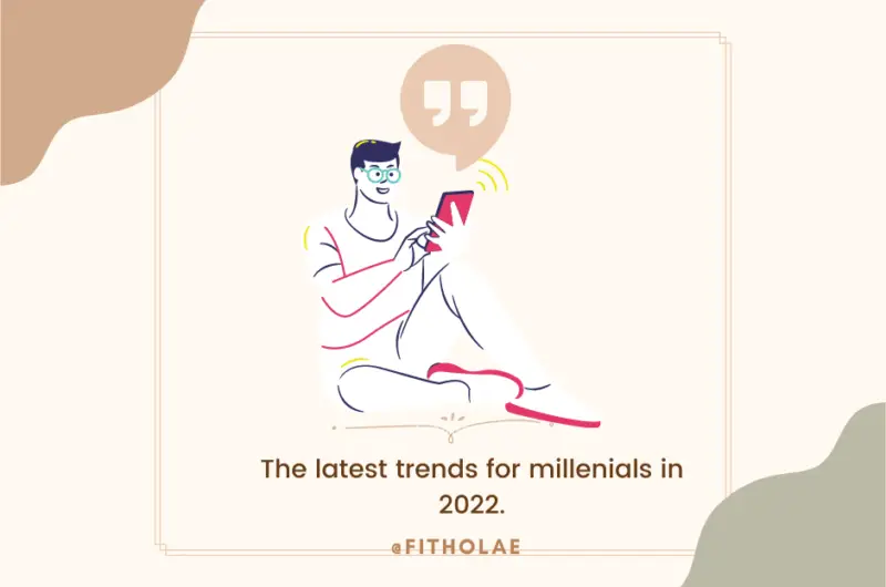 In this image the millennials generation serching for latest trends.