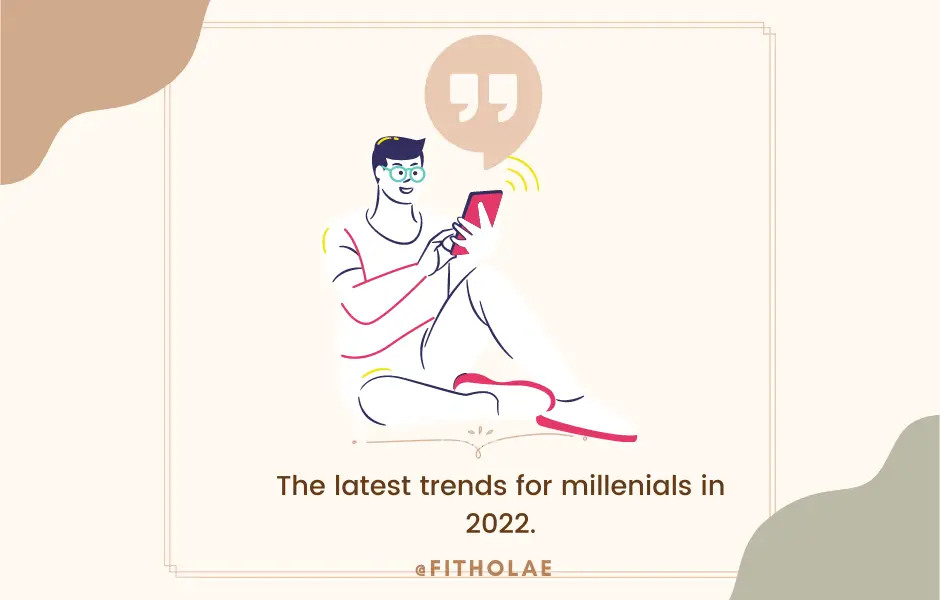 In this image the millennials generation serching for latest trends.