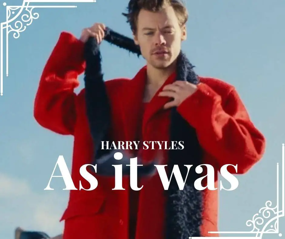 As It Was Song Lyrics, Poster - Harry Styles - Fitholae